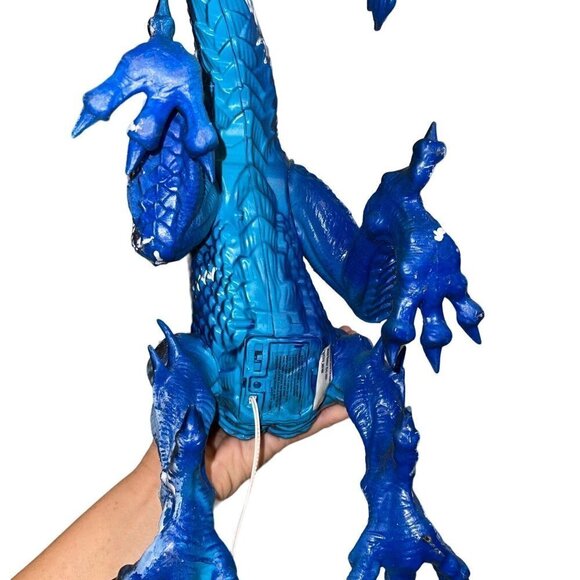 Pan Asian Creations Ltd. Wind Dragon Blue 19 in LED Eyes Blue Plastic Decorative - Picture 5 of 12